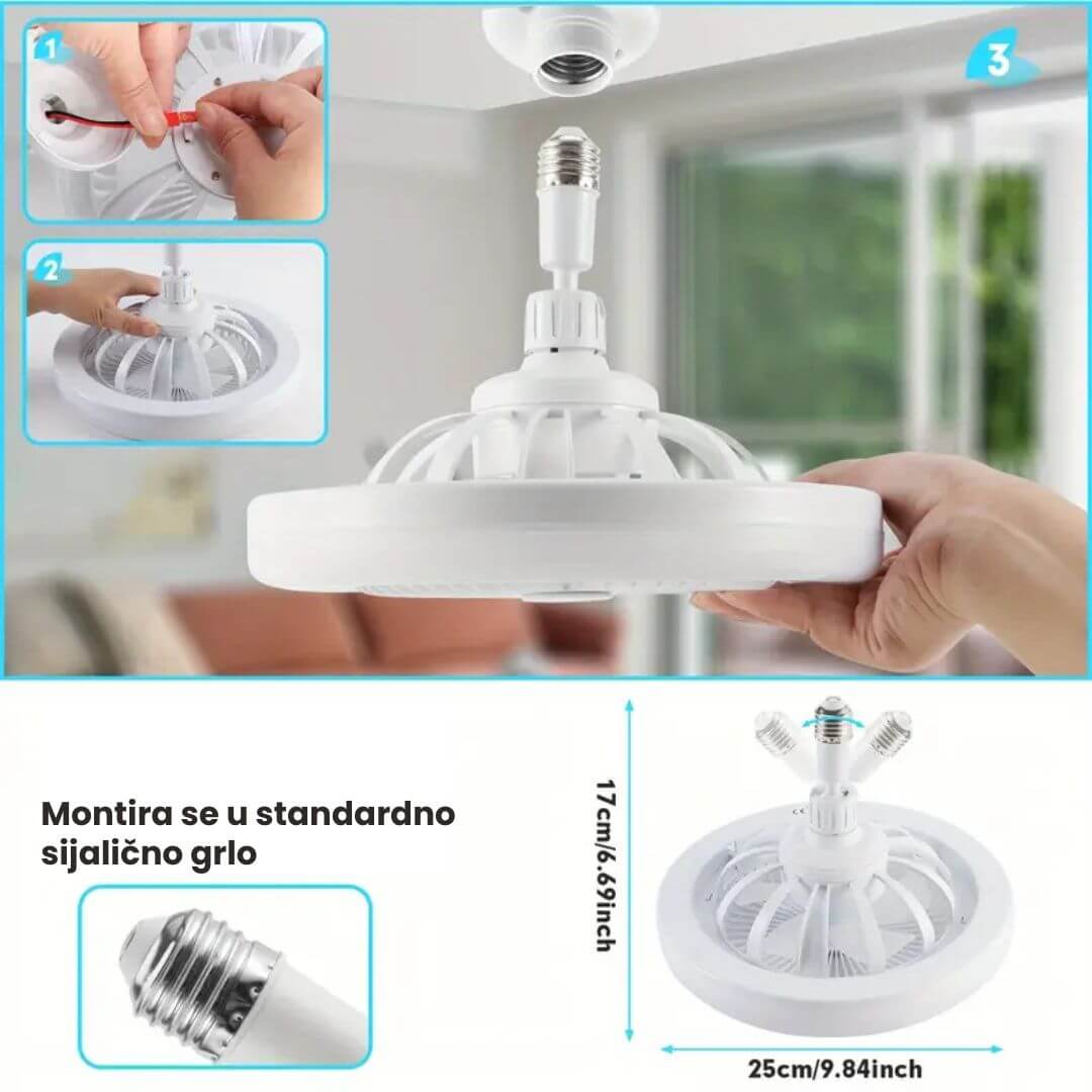 Led lampa sa ventilatorom 30 w