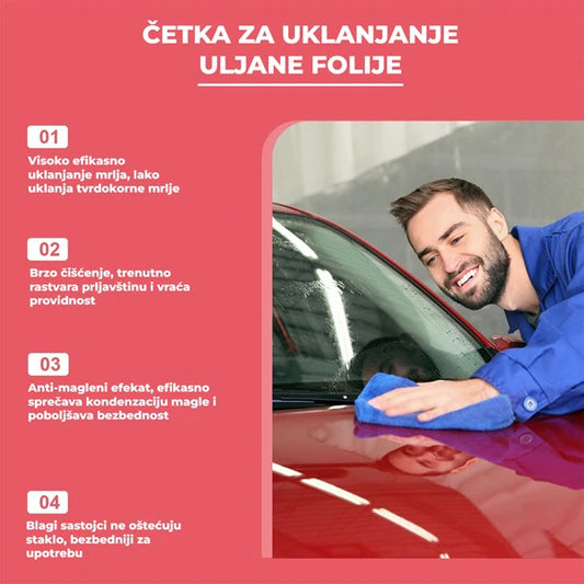 Četka za uklanjanje masnih naslaga sa vetrobrana (2 kom) – sa hidrofobnim efektom