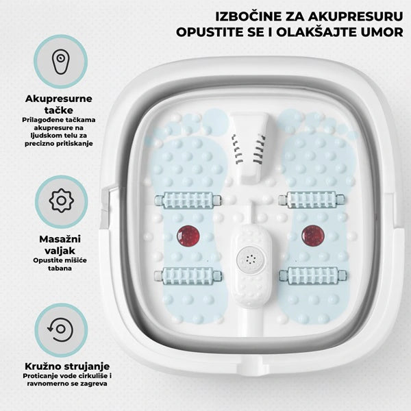 Hidromasažna sklopiva kadica za pedikir