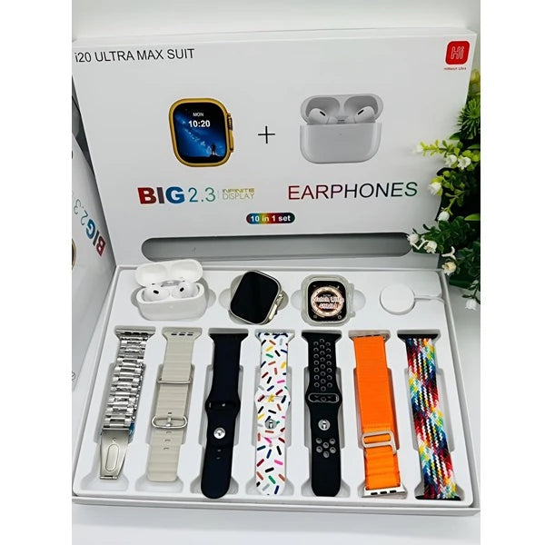 Pametni sat sa bluetooth slusalicama - Smartwatch i20 ultra max 10u1