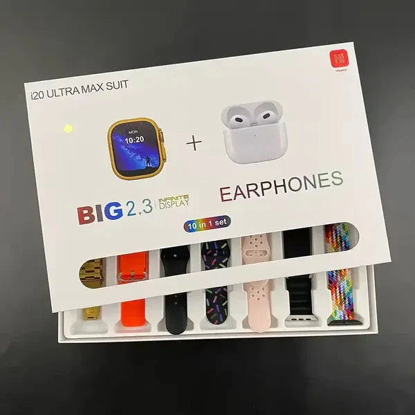 Pametni sat sa bluetooth slusalicama - Smartwatch i20 ultra max 10u1