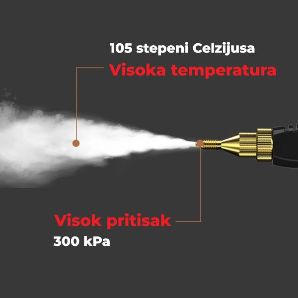Paročistač sa rezervoarom od 1.2L