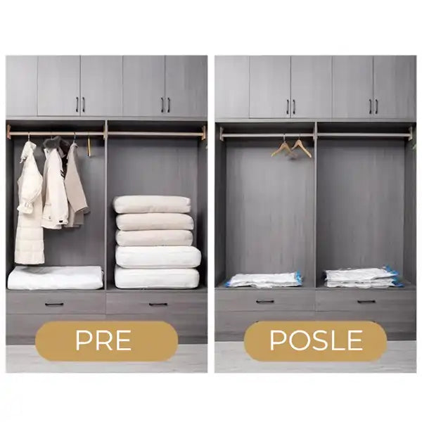 Paket vakum kesa za odeću (5 komada 3 dimenzije)