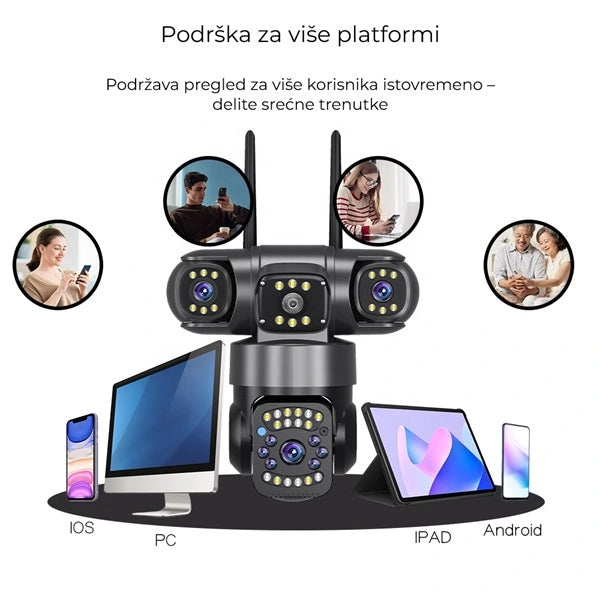 Wifi kamera sa tri sočiva