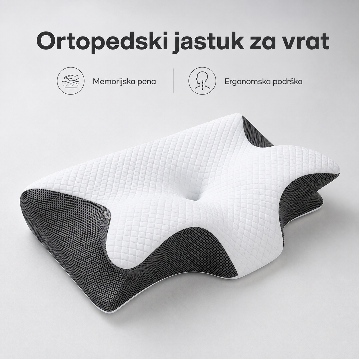 Ortopedski jastuk za vrat od memorijske pene - Pazarime