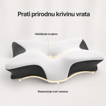 Prati prirodnu krivinu vrata - udubljenje za glavu