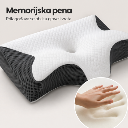 Memorijska pena koja se prilagodjava obliku glave i vrata