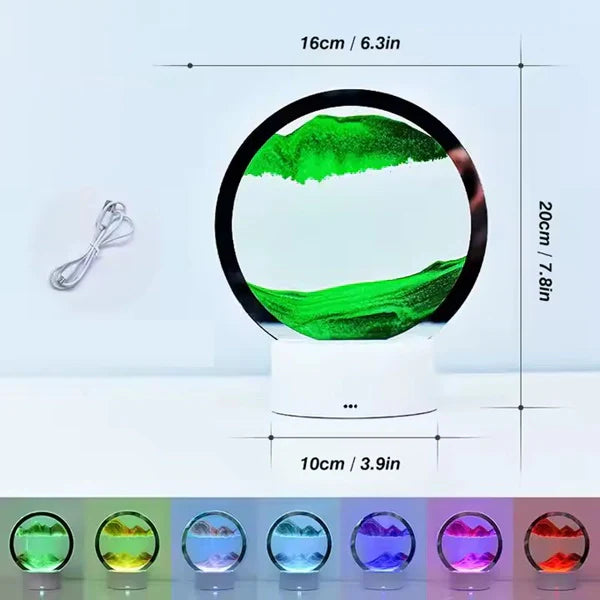 3D Peščana LED lampa