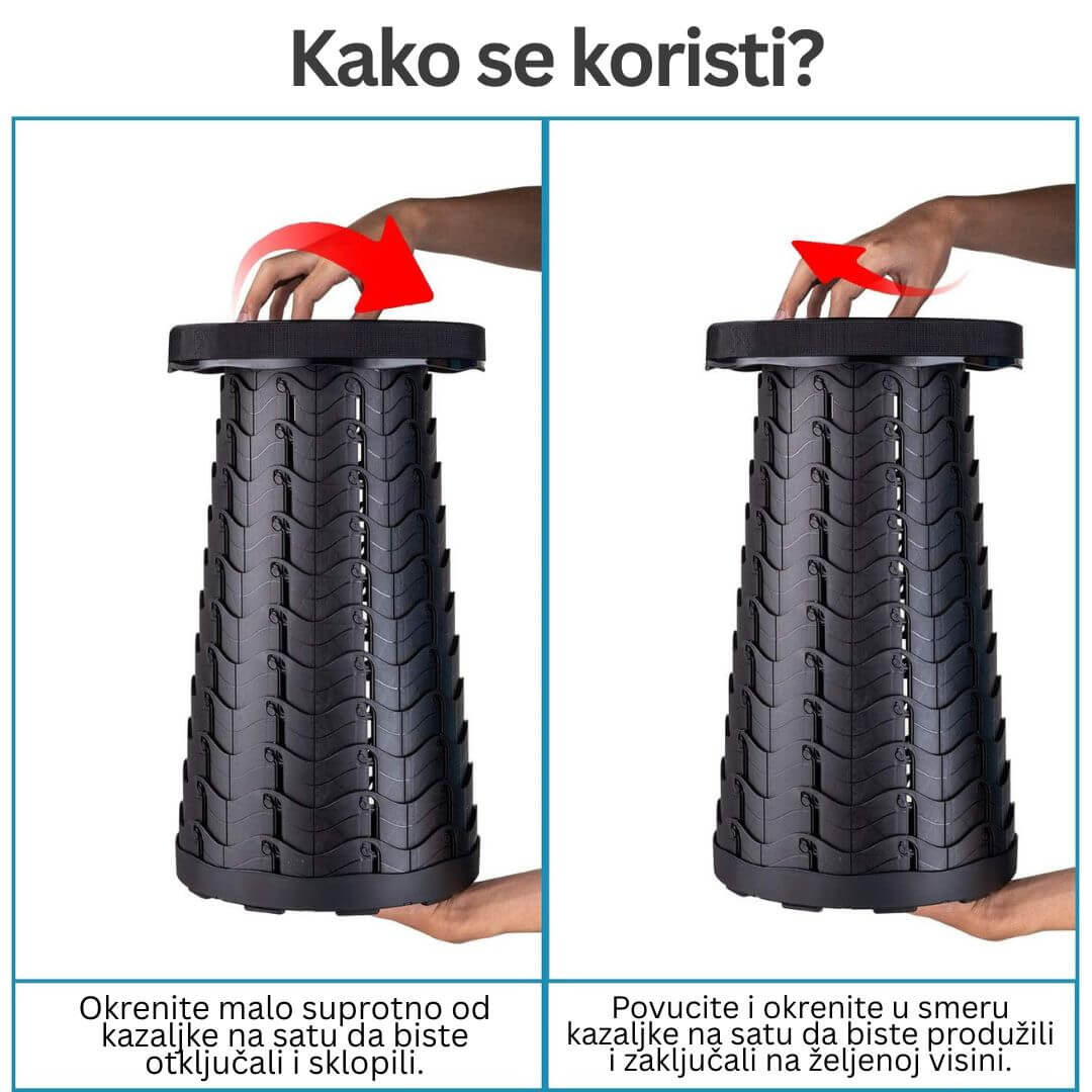 Sklopiva stolica na uvlačenje - FOLDYSEAT