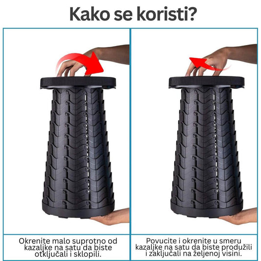 Sklopiva stolica na uvlačenje - FOLDYSEAT
