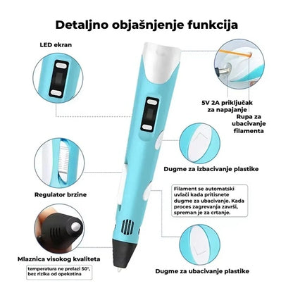 3D olovka za modelovanje i crtanje