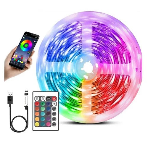 RGB LED traka 10M 5V sa Bluetooth i daljinskom kontrolom