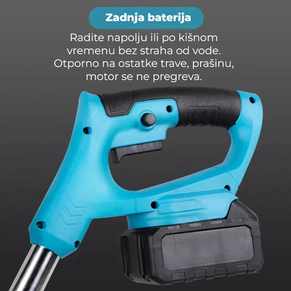Aku trimer za travu sa 2 baterije