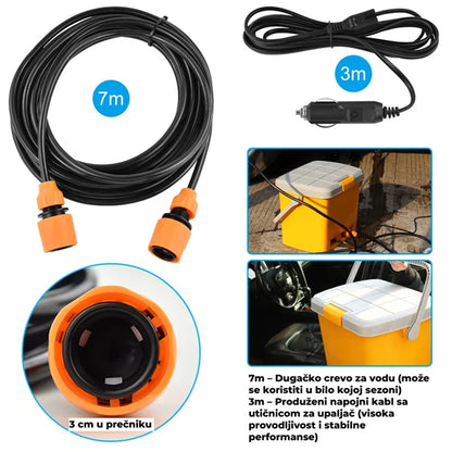 Aparat za pranje kola 12V + GRATIS 3 Mikrofiber Krpe