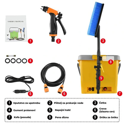 Aparat za pranje kola 12V + GRATIS 3 Mikrofiber Krpe