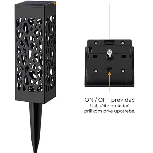 Baštenske solarne lampe sa senzorom 6 kom