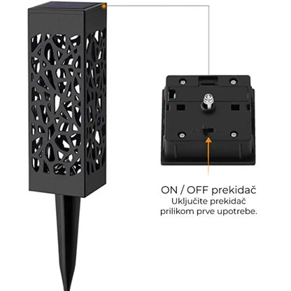 Baštenske solarne lampe sa senzorom 6 kom