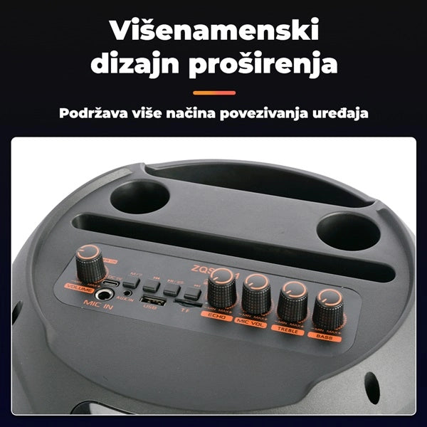 Bluetooth karaoke zvučnik sa RGB rasvetom