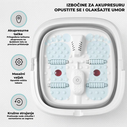 Hidromasažna sklopiva kadica za pedikir