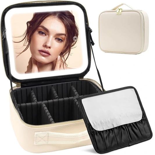 Kofer za šminku sa LED ogledalom