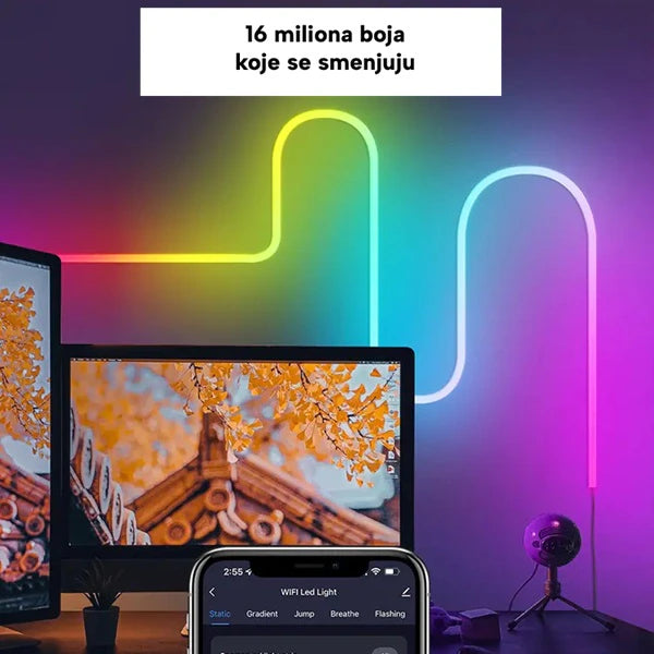 LED neon RGB traka dužine 5m