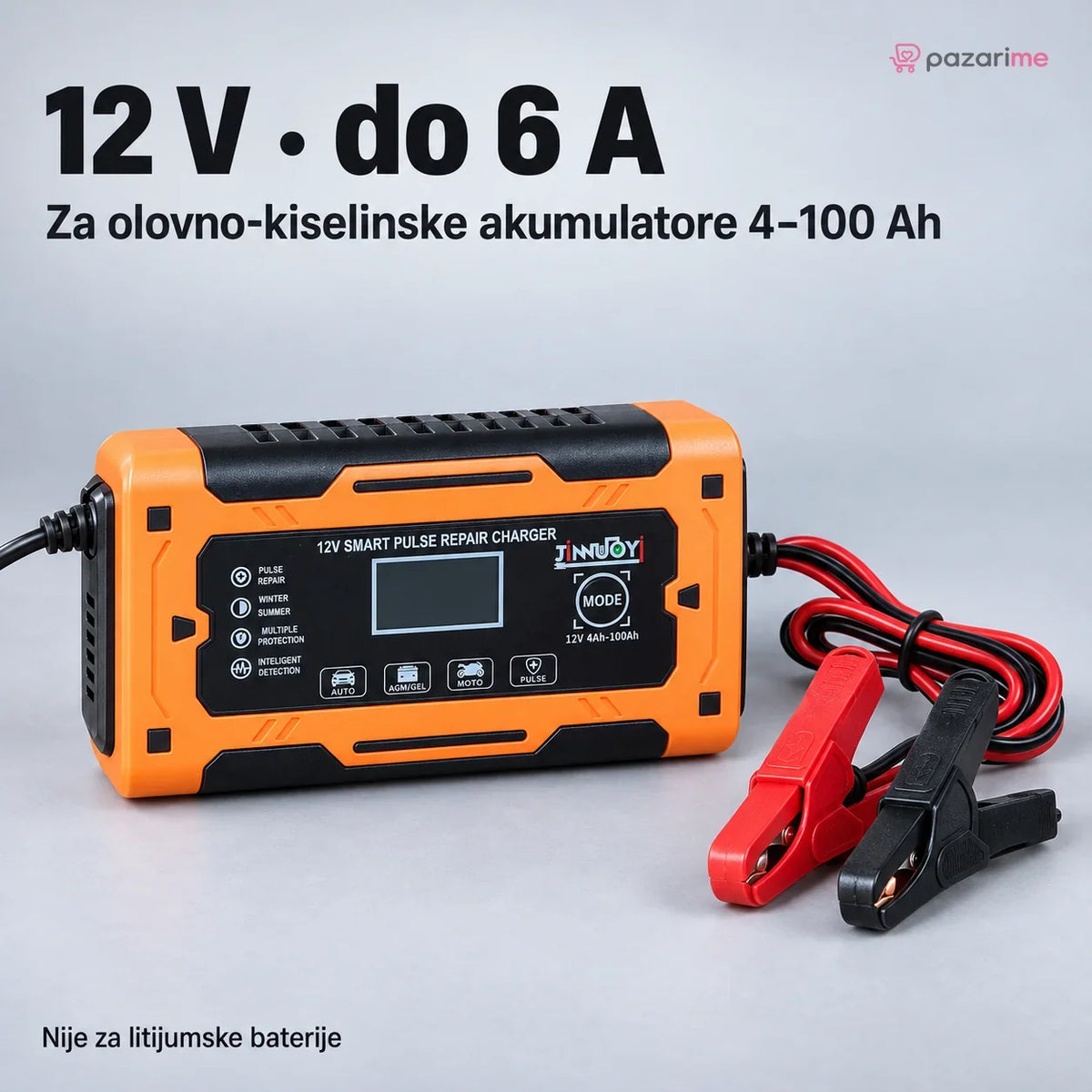 Pametni punjač akumulatora 12 V 6 A – NY-12-B | Pazarime