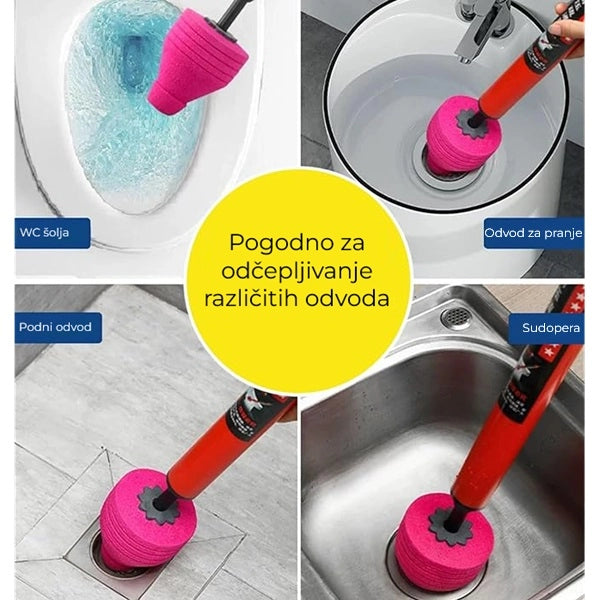 Visokopritisni odčepljivač za odvode, WC i lavabo