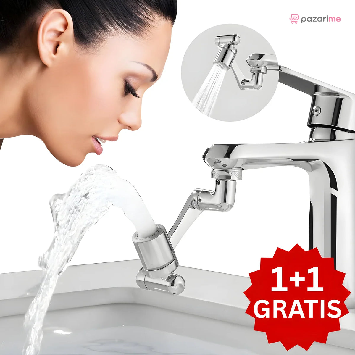 Okretni Nastavak za Slavinu 1+1 GRATIS | Pazarime