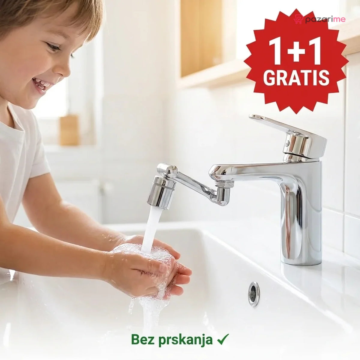 Okretni Nastavak za Slavinu 1+1 GRATIS | Pazarime