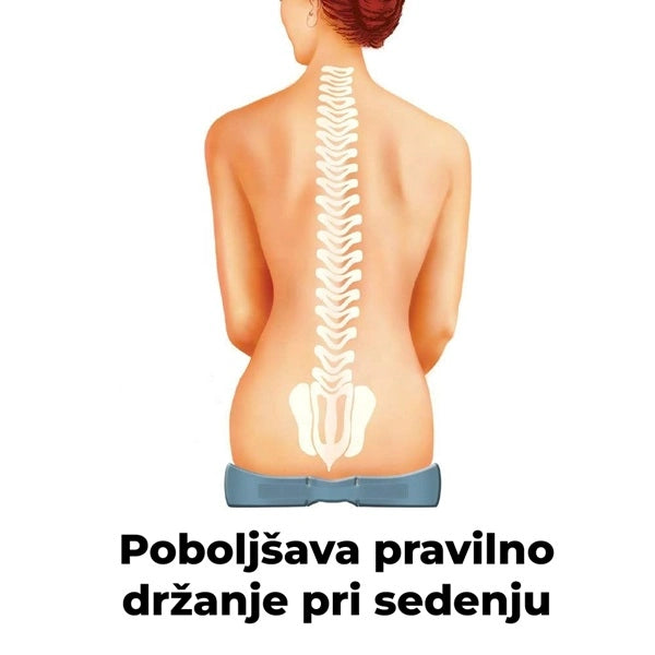 Ortopedski jastuk za sedenje od memorijske pene