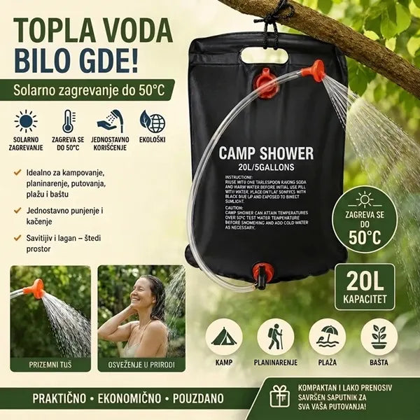 Solarni Kamp Tuš 20L