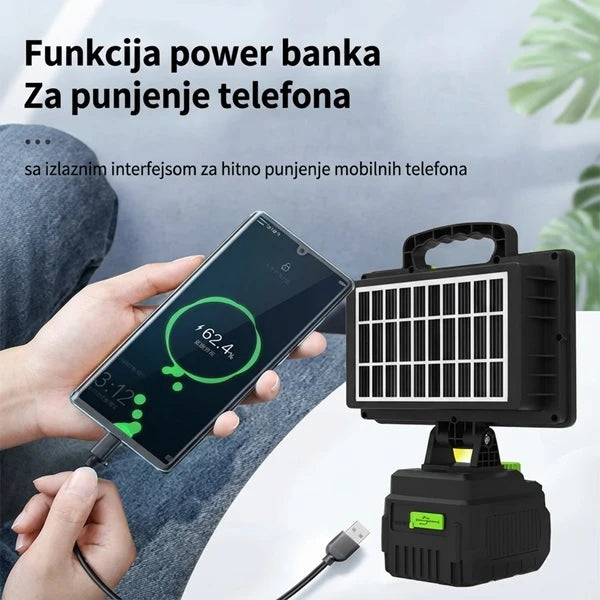 Solarni LED reflektor lampa 200W – belo i žuto svetlo