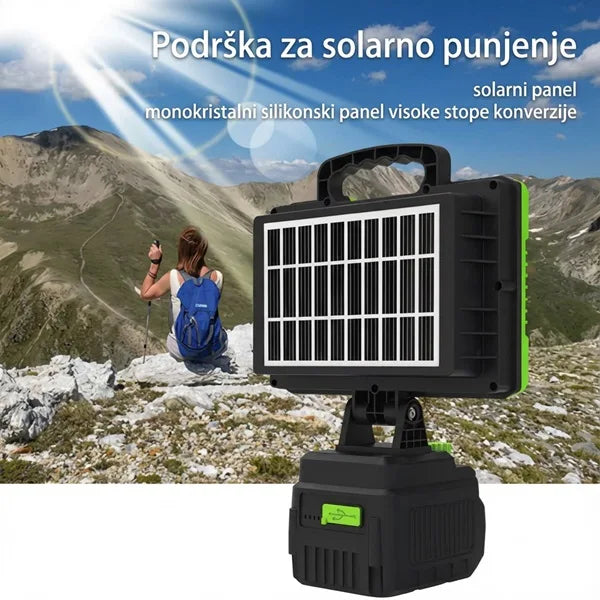 Solarni LED reflektor lampa 200W – belo i žuto svetlo
