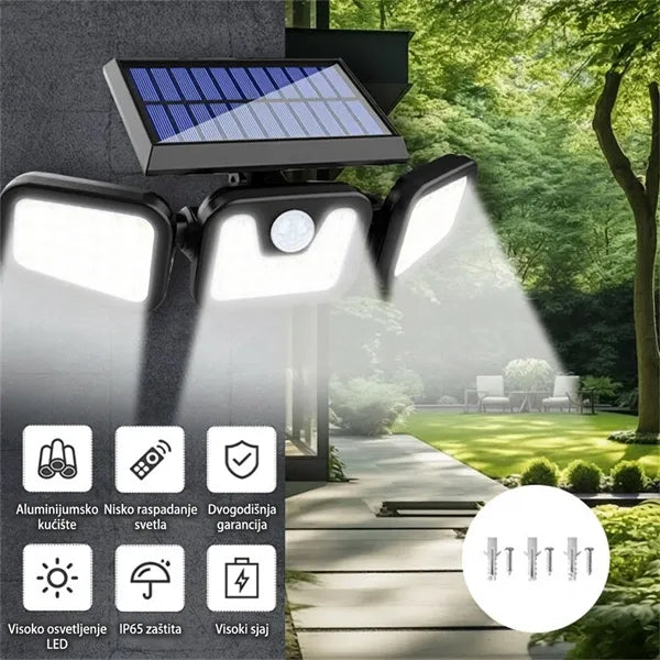 Trostrani solarni reflektor