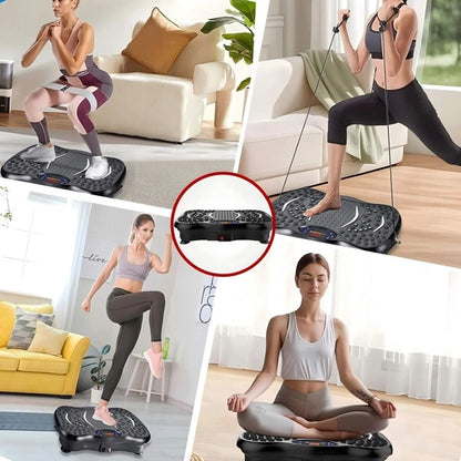 Vibraciona ploča za fitnes + 5 traka za vežbanje + unoverzalne helanke + pametna vaga GRATIS