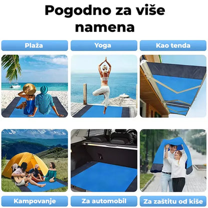 Vodootporna prostirka za plažu 210x200 cm
