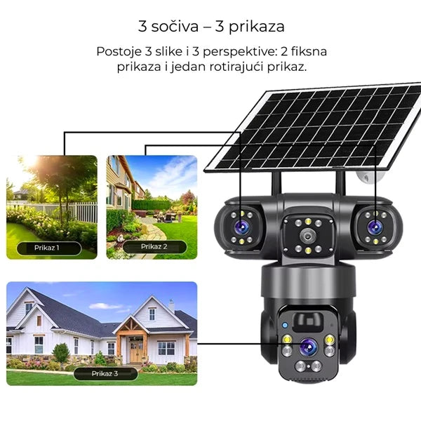 Wifi kamera sa tri sočiva